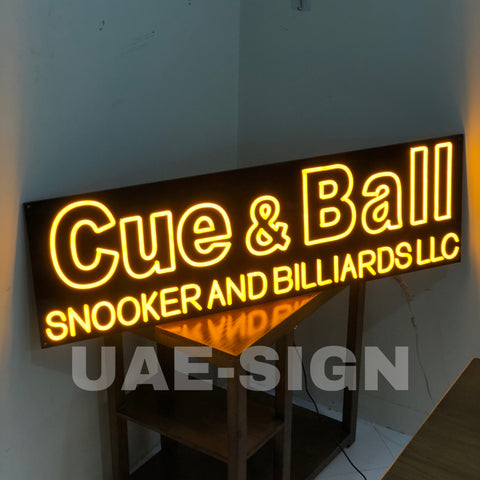 CUE & BALL' NEON SIGN