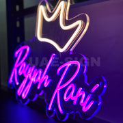'Rayyan Rani'  Neon Sign