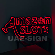 AMAZON SLOTS' NEON SIGN