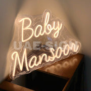 BABY MANSOOR' NEON SIGN