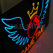 GAME TIME' NEON SIGN