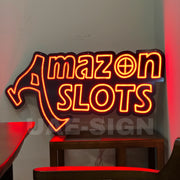 AMAZON SLOTS' NEON SIGN