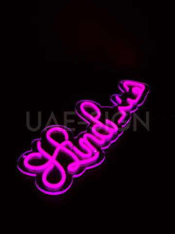 HIND" NAME NEON SIGN