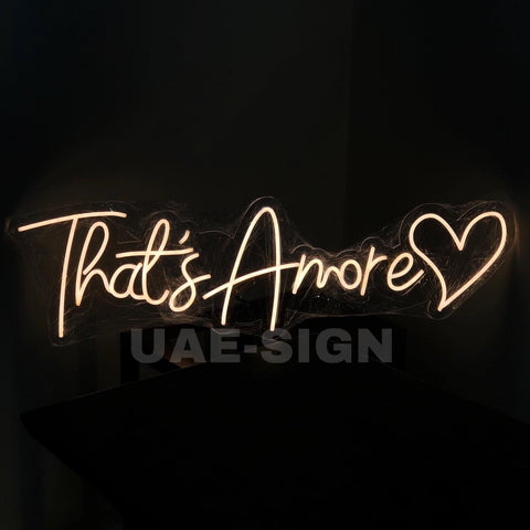 THATS AMORE' NEON SIGN