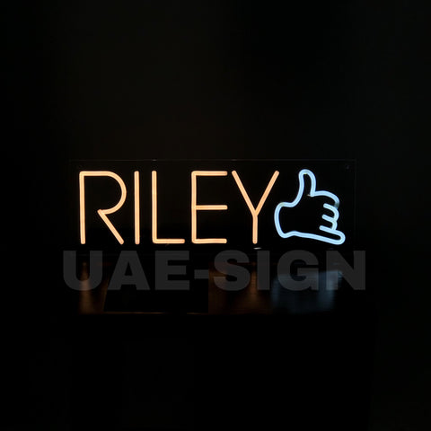 RILEY' NAME NEON SIGN