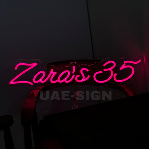 ZARA'S 35' NEON SIGN