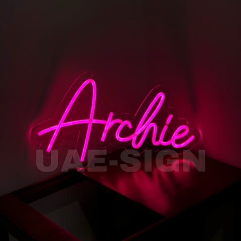 ARCHIE" NAME NEON SIGN