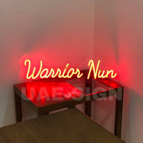 Warrior Nun Neon Sign