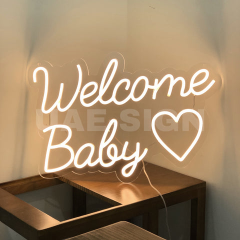 WELCOME BABY' NEON SIGN