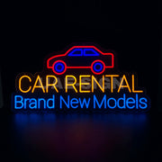 CAR RENTAL' NEON SIGN