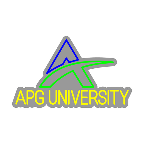 APG UNIVERSITY NEON SIGN