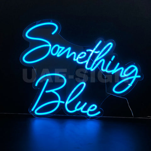 SOMETHING BLUE' NEON SIGN