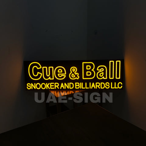 CUE & BALL' NEON SIGN