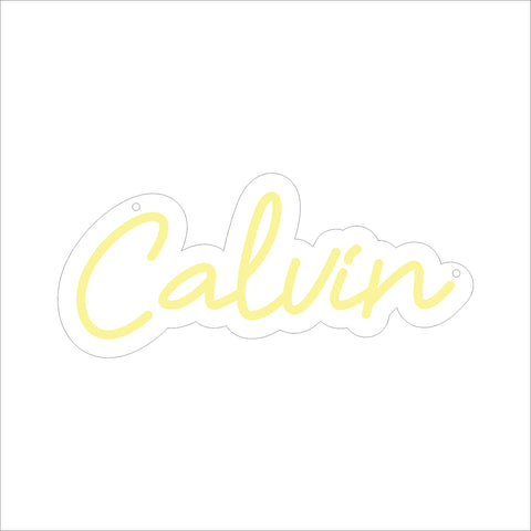 Calvin Neon Sign