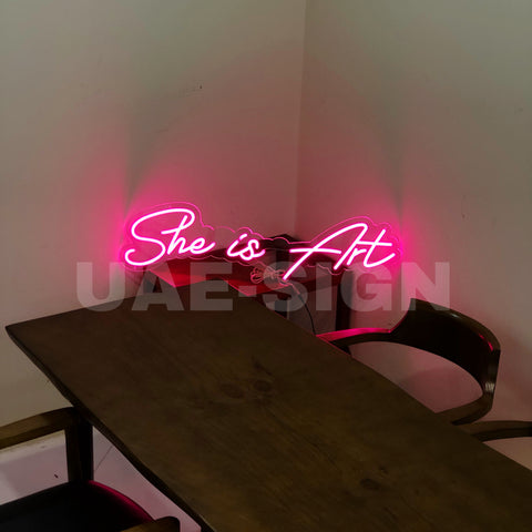 She is Art Neon Sign