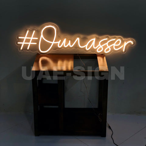 #OUNASSER' NAME NEON SIGN