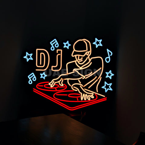 DJ' NEON SIGN