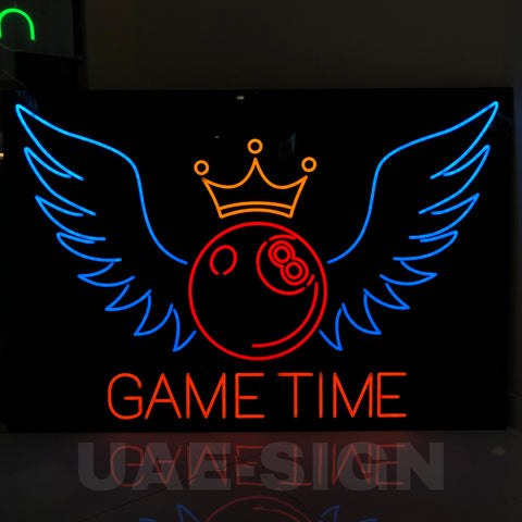 GAME TIME' NEON SIGN