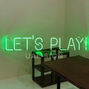 # LET'S PLAY' neon sign