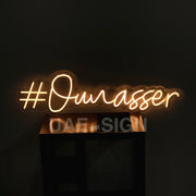 #OUNASSER' NAME NEON SIGN