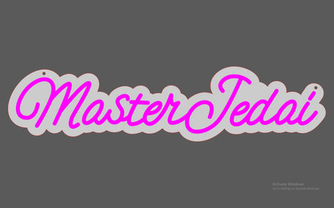 Master Jedai' Neon sign