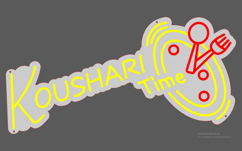 KHOSHARI TIME' NEON SIGN