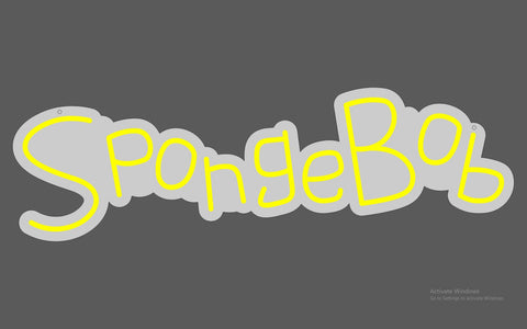 SPONGEBOP' NEON SIGN