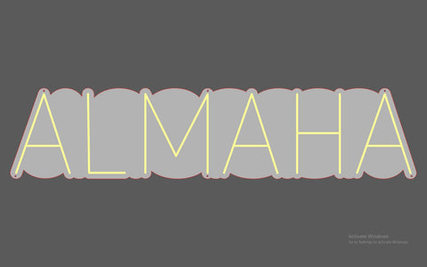 MAHA' NEON SIGN