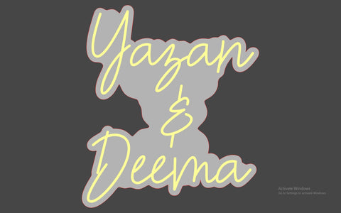 YAZAAN & DEEMA' NEON SIGN