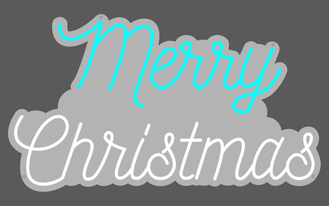 Merry Christmas' neon sign