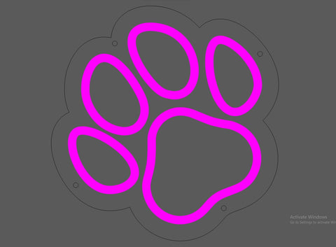 PAW' NEON SIGN