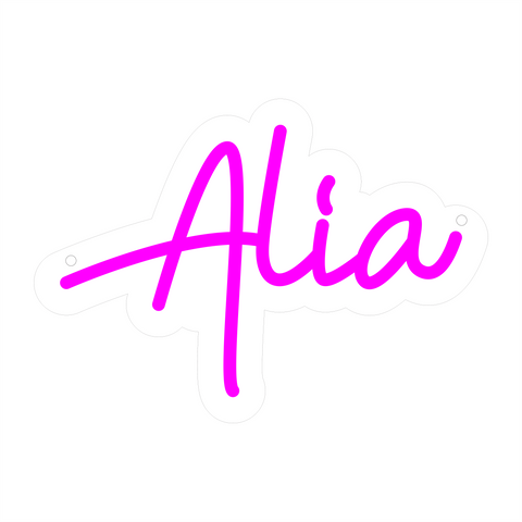 Alia Neon Sign