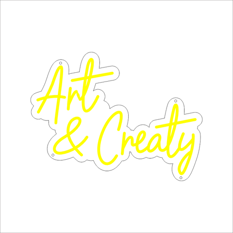 Art and Creaty Neon Sign