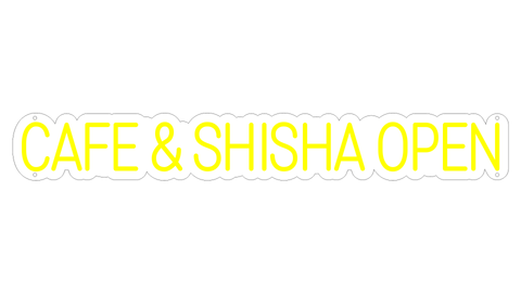 CAFE & SHISHA OPEN ' NEON SIGN