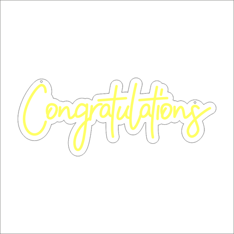 Congratulations Neon Sign