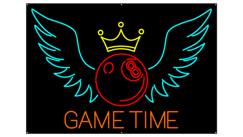 GAME TIME' NEON SIGN