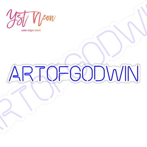 ArtOfGodWin Neon Sign